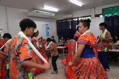 notícia: Com apoio do Governo do Amapá, projeto leva cultura do marabaixo para escolas estaduais